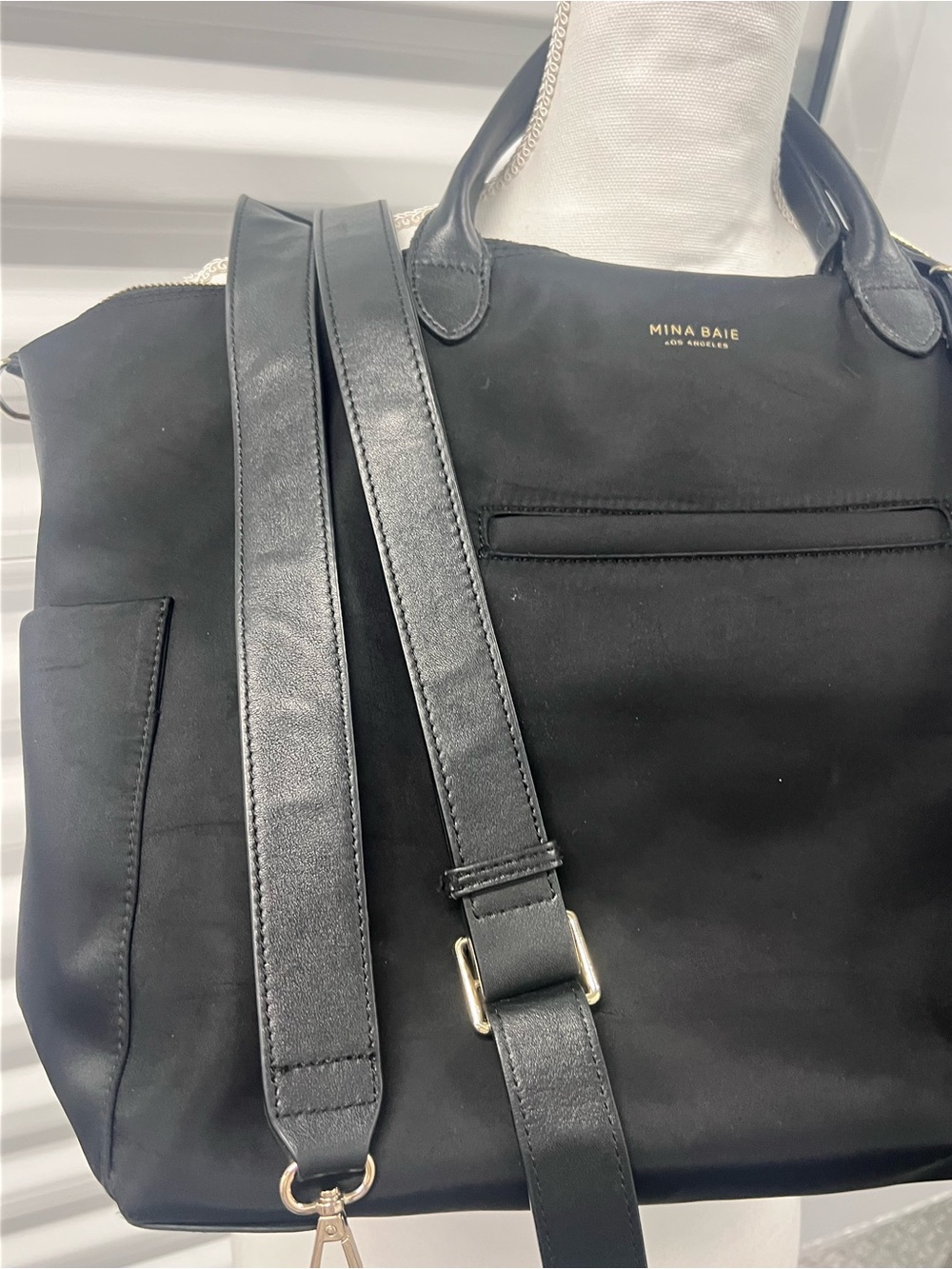 Mina Baie Black Weekend Backpack Tote - Picture 3 of 11